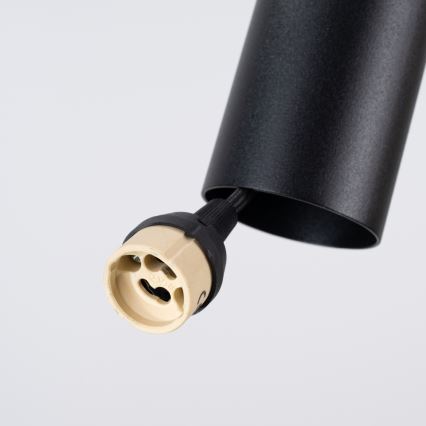 Lustr na lanku PELTA 1xGU10/10W/230V černá/žlutá