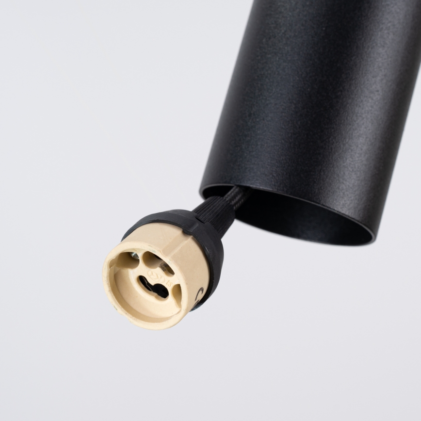 Lustr na lanku PELTA 1xGU10/10W/230V černá/modrá