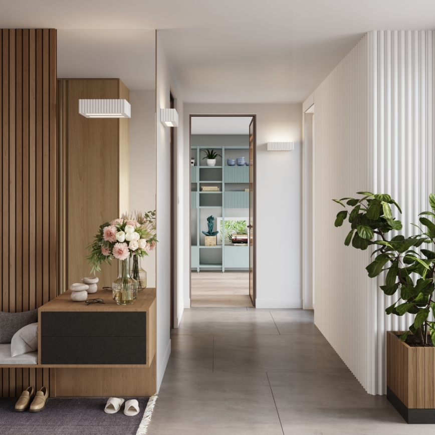 Nástěnné svítidlo RIGATA 1xE27/15W/230V keramika/bílá