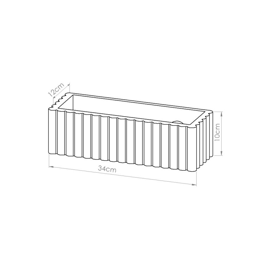 Nástěnné svítidlo RIGATA 1xE27/15W/230V keramika/bílá