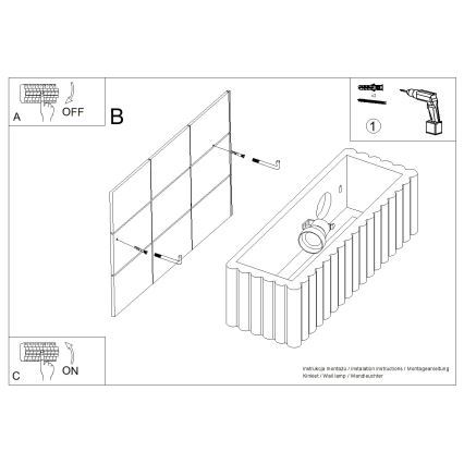 Nástěnné svítidlo RIGATA 1xE27/15W/230V keramika/krémová