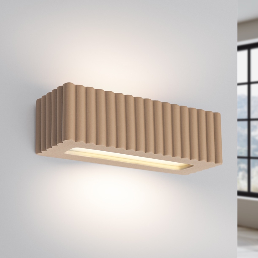 Nástěnné svítidlo RIGATA 1xE27/15W/230V keramika/taupe