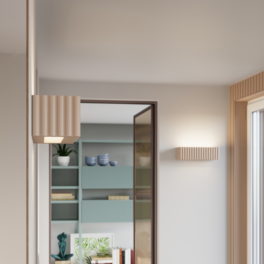 Nástěnné svítidlo RIGATA 1xE27/15W/230V keramika/taupe