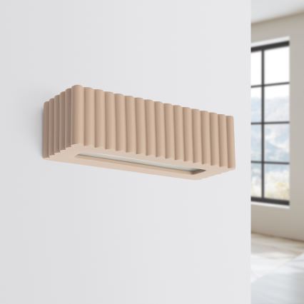 Nástěnné svítidlo RIGATA 1xE27/15W/230V keramika/taupe