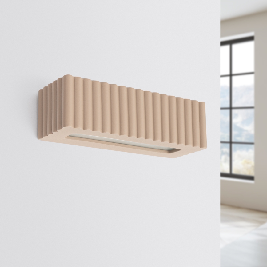 Nástěnné svítidlo RIGATA 1xE27/15W/230V keramika/taupe