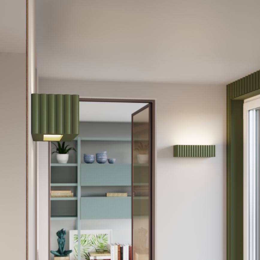 Nástěnné svítidlo RIGATA 1xE27/15W/230V keramika/zelená