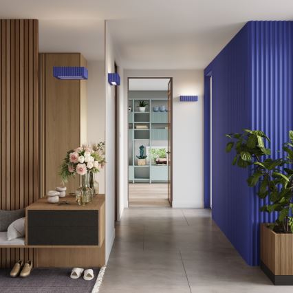 Nástěnné svítidlo RIGATA 1xE27/15W/230V keramika/modrá