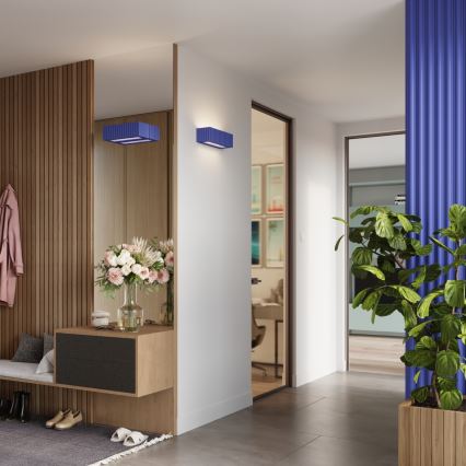 Nástěnné svítidlo RIGATA 1xE27/15W/230V keramika/modrá