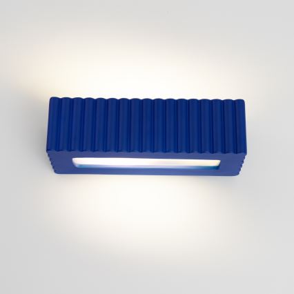 Nástěnné svítidlo RIGATA 1xE27/15W/230V keramika/modrá