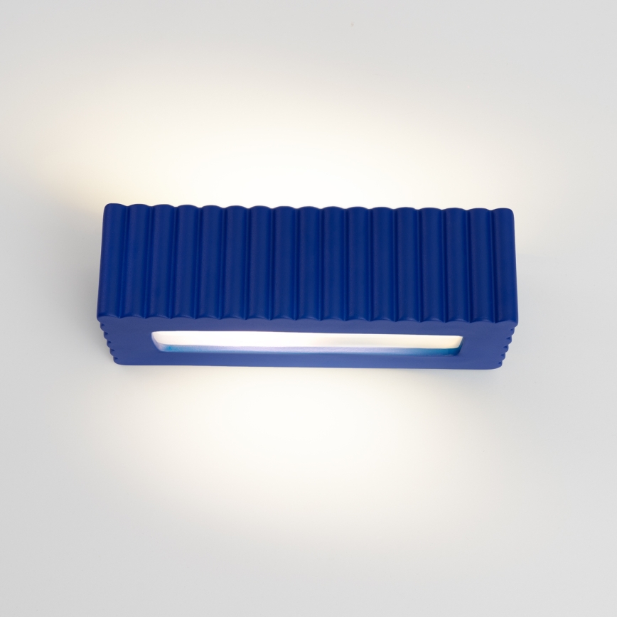 Nástěnné svítidlo RIGATA 1xE27/15W/230V keramika/modrá