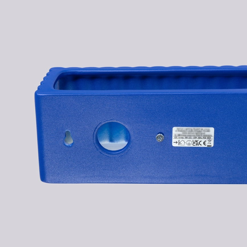 Nástěnné svítidlo RIGATA 1xE27/15W/230V keramika/modrá