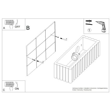 Nástěnné svítidlo RIGATA 1xE27/15W/230V keramika/modrá