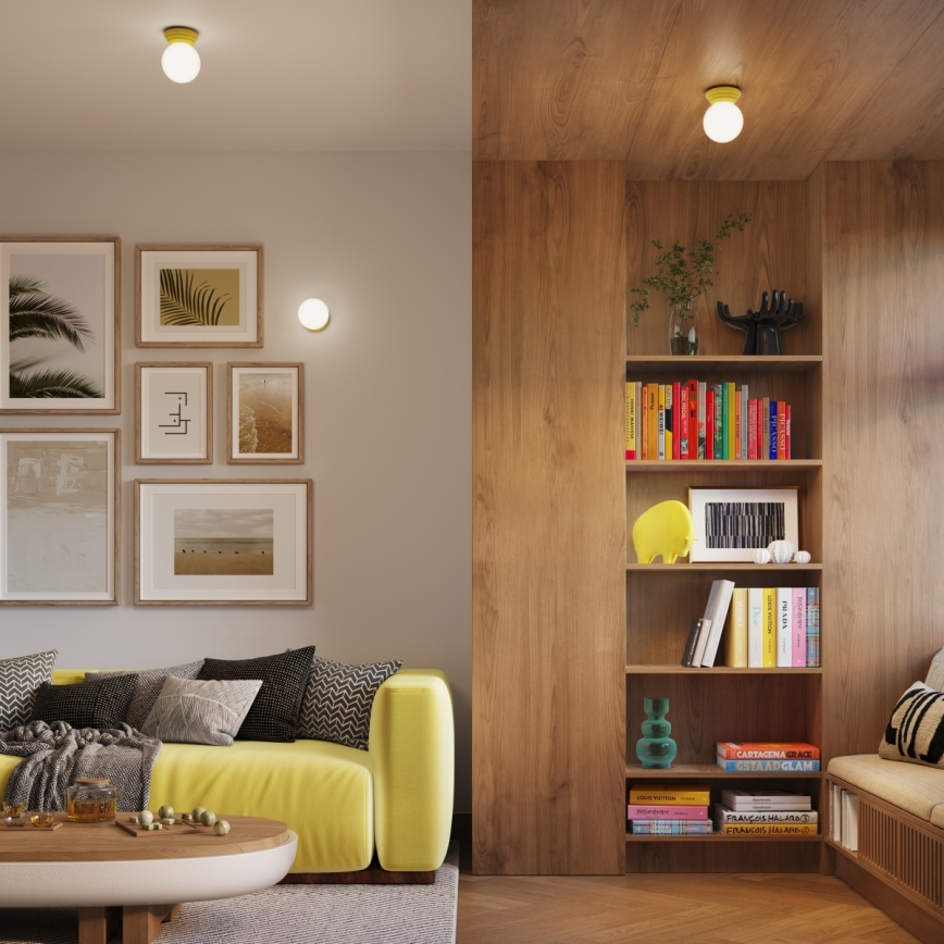 Koupelnové nástěnné svítidlo ZORI 1xG9/8W/230V IP44 žlutá