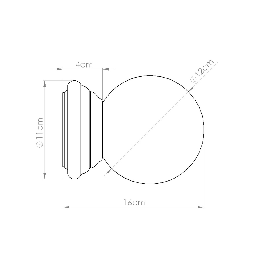 Koupelnové nástěnné svítidlo ZORI 1xG9/8W/230V IP44 žlutá