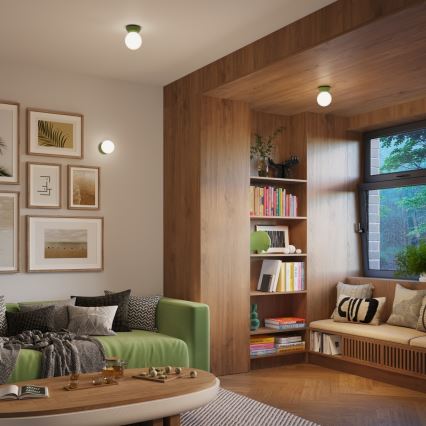 Koupelnové nástěnné svítidlo ZORI 1xG9/8W/230V IP44 zelená