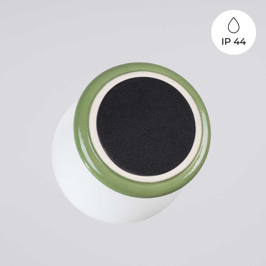 Koupelnové nástěnné svítidlo ZORI 1xG9/8W/230V IP44 zelená