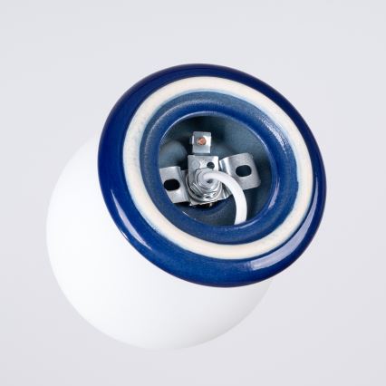 Koupelnové nástěnné svítidlo ZORI 1xG9/8W/230V IP44 modrá