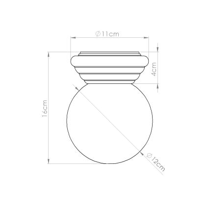 Koupelnové stropní svítidlo ZORI 1xG9/8W/230V pr. 12 cm IP44 béžová