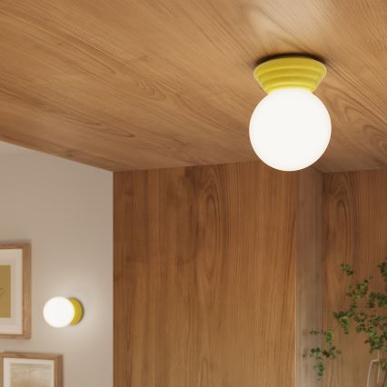 Koupelnové stropní svítidlo ZORI 1xG9/8W/230V pr. 12 cm IP44 žlutá