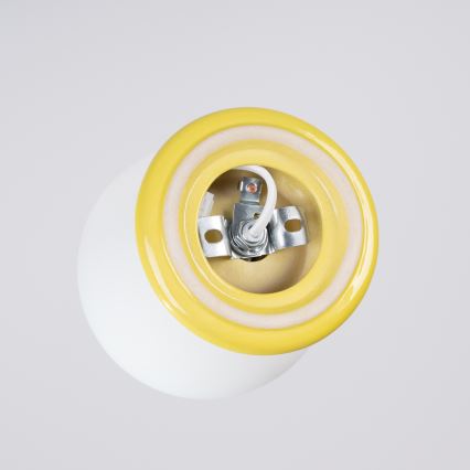 Koupelnové stropní svítidlo ZORI 1xG9/8W/230V pr. 12 cm IP44 žlutá