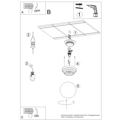 Koupelnové stropní svítidlo ZORI 1xG9/8W/230V pr. 12 cm IP44 žlutá