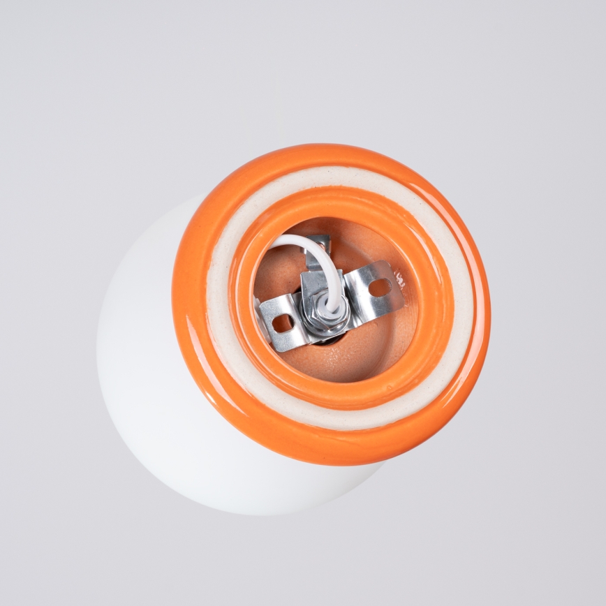 Koupelnové stropní svítidlo ZORI 1xG9/8W/230V pr. 12 cm IP44 oranžová