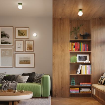 Koupelnové stropní svítidlo ZORI 1xG9/8W/230V pr. 12 cm IP44 zelená