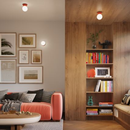 Koupelnové stropní svítidlo ZORI 1xG9/8W/230V pr. 12 cm IP44 růžová