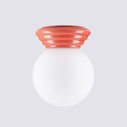 Koupelnové stropní svítidlo ZORI 1xG9/8W/230V pr. 12 cm IP44 růžová