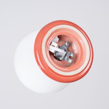 Koupelnové stropní svítidlo ZORI 1xG9/8W/230V pr. 12 cm IP44 růžová