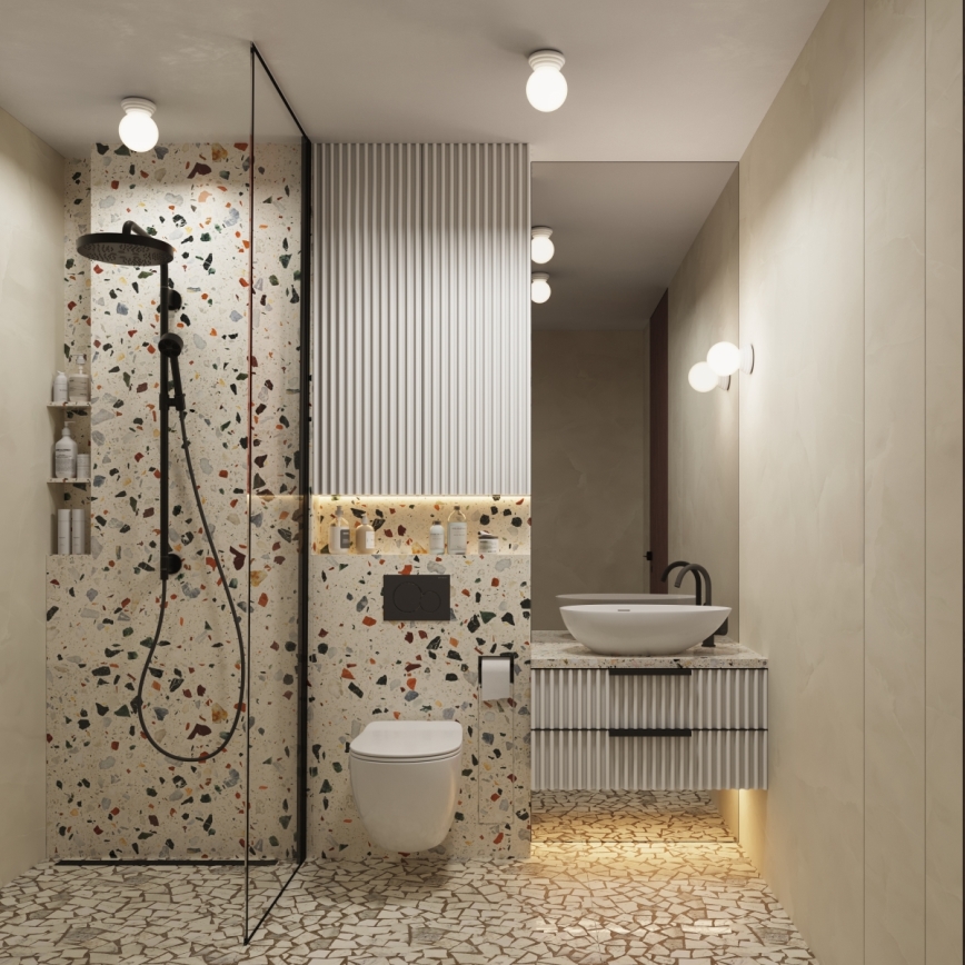 Koupelnové nástěnné svítidlo ZORI 1xG9/8W/230V IP44 bílá