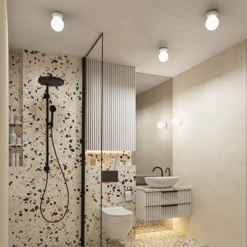 Koupelnové nástěnné svítidlo ZORI 1xG9/8W/230V IP44 bílá