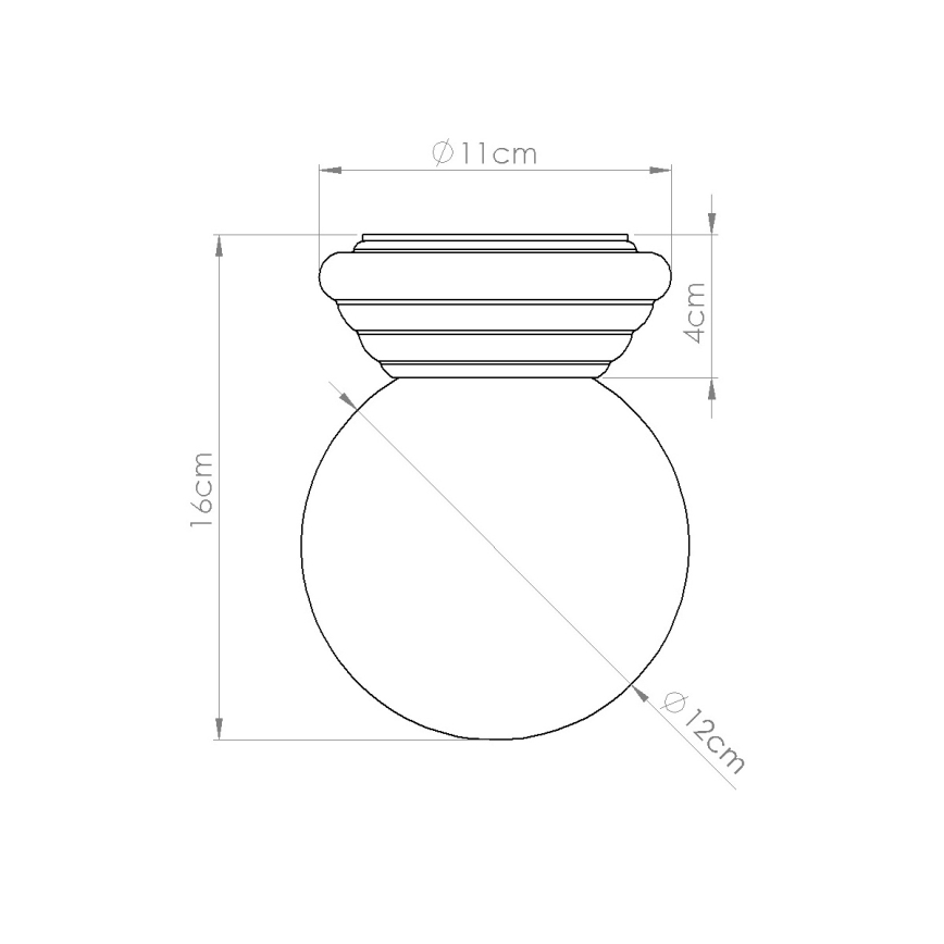 Koupelnové stropní svítidlo ZORI 1xG9/8W/230V pr. 12 cm IP44 bílá