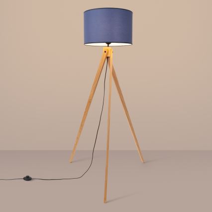 Stojací lampa NATT 1xE27/15W/230V modrá