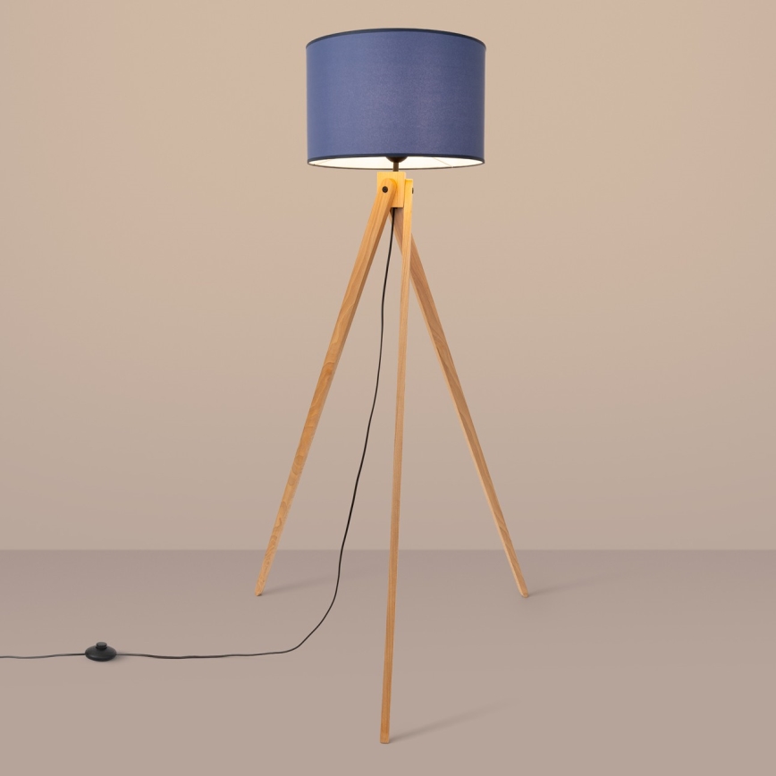 Stojací lampa NATT 1xE27/15W/230V modrá