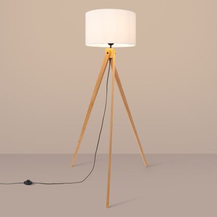 Stojací lampa NATT 1xE27/15W/230V bílá