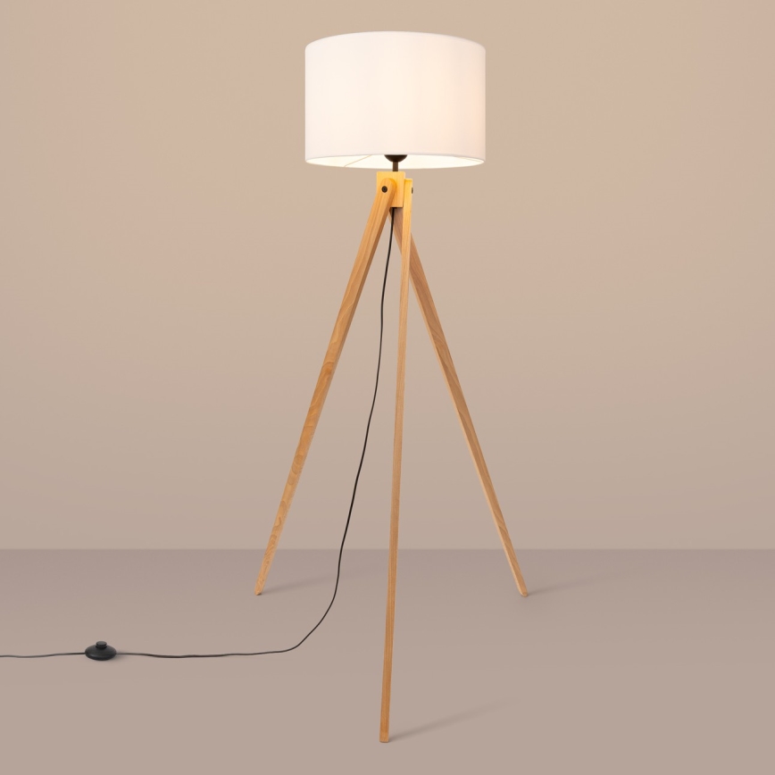 Stojací lampa NATT 1xE27/15W/230V bílá