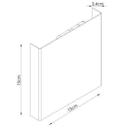 Nástěnné svítidlo VANTA 2xG9/8W/230V krémová
