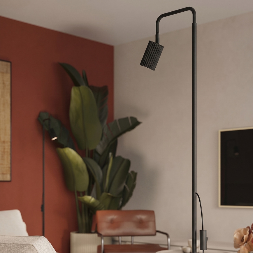 Stojací lampa KARBON 1xGU10/10W/230V černá