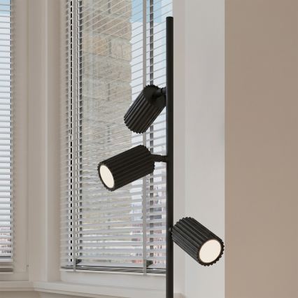 Stojací lampa KARBON 3xGU10/10W/230V černá