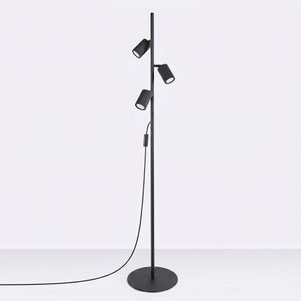 Stojací lampa KARBON 3xGU10/10W/230V černá