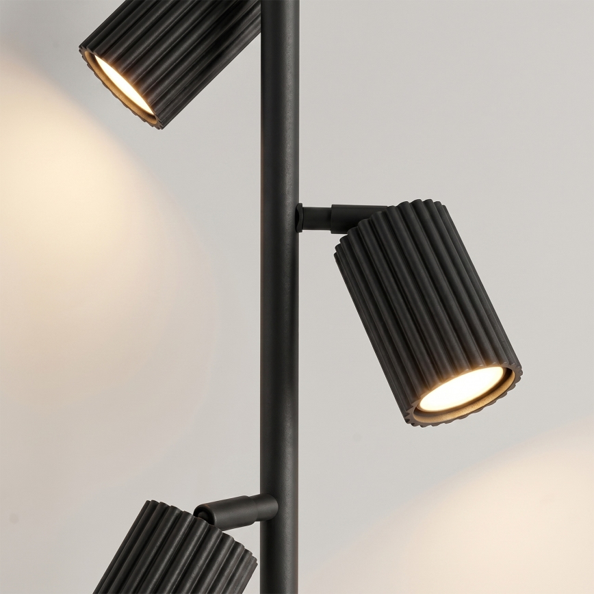 Stojací lampa KARBON 3xGU10/10W/230V černá