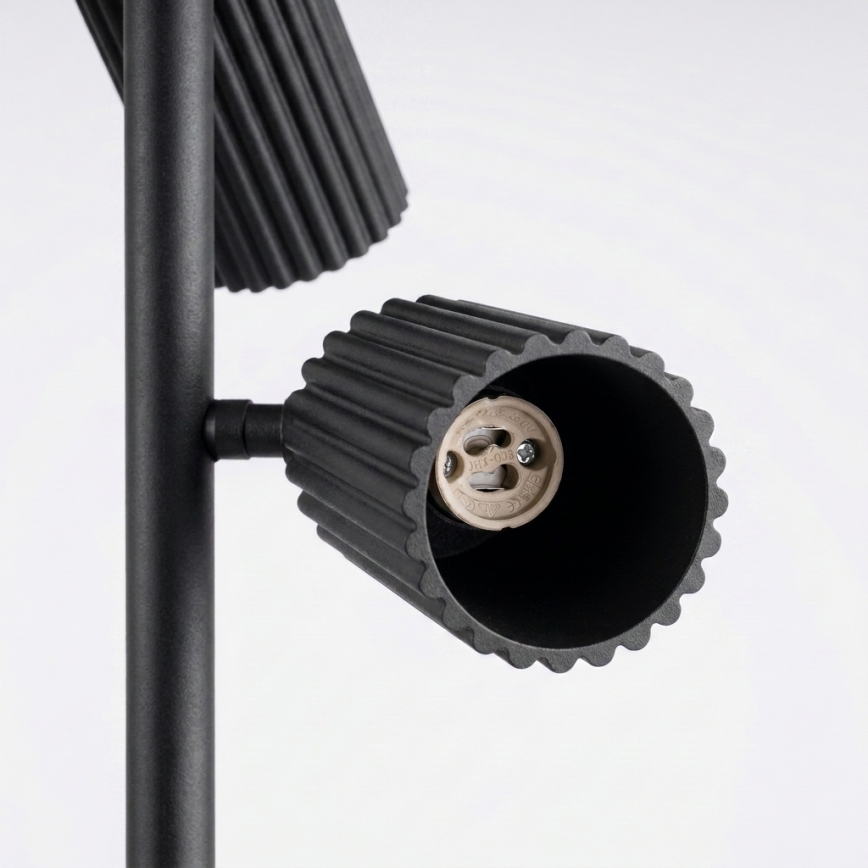 Stojací lampa KARBON 3xGU10/10W/230V černá