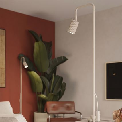 Stojací lampa KARBON 1xGU10/10W/230V krémová