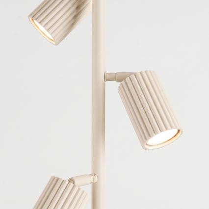 Stojací lampa KARBON 3xGU10/10W/230V krémová