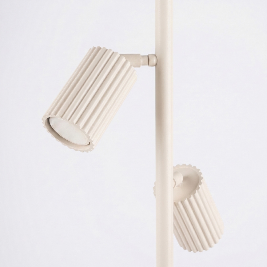 Stojací lampa KARBON 3xGU10/10W/230V krémová