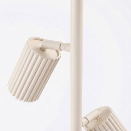 Stojací lampa KARBON 3xGU10/10W/230V krémová