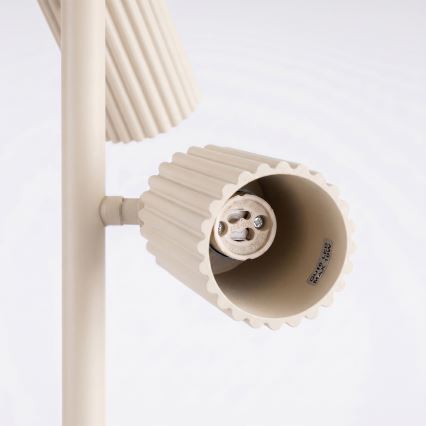 Stojací lampa KARBON 3xGU10/10W/230V krémová