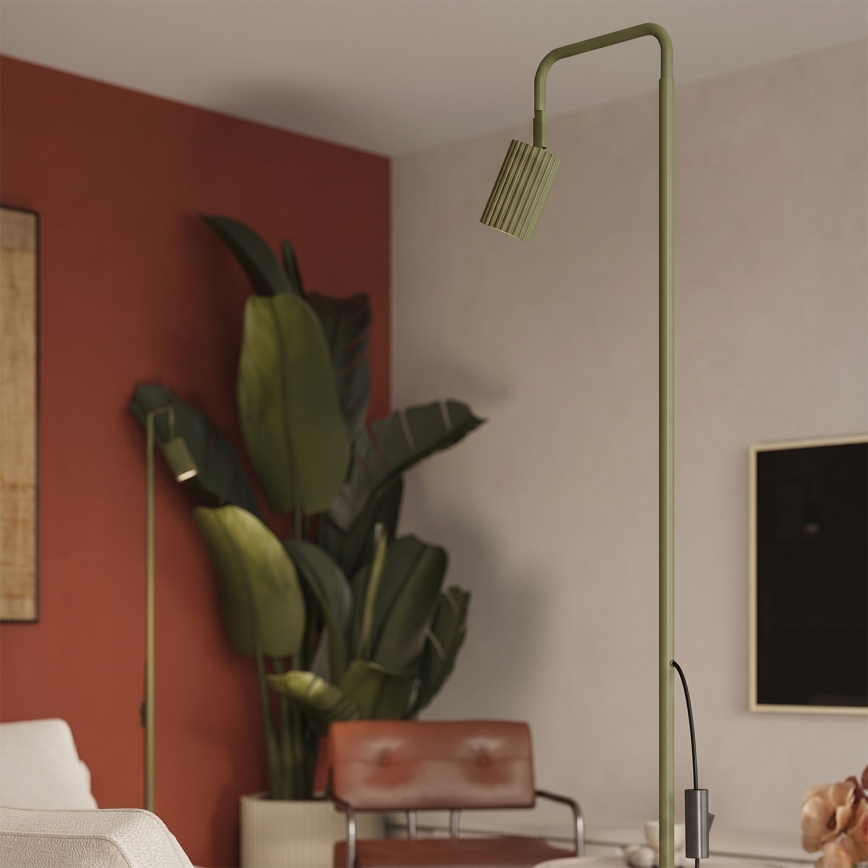 Stojací lampa KARBON 1xGU10/10W/230V zelená