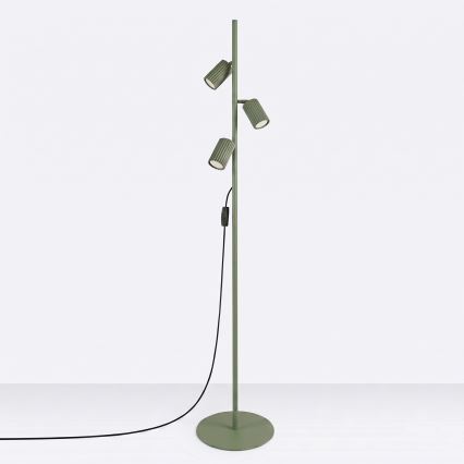 Stojací lampa KARBON 3xGU10/10W/230V zelená